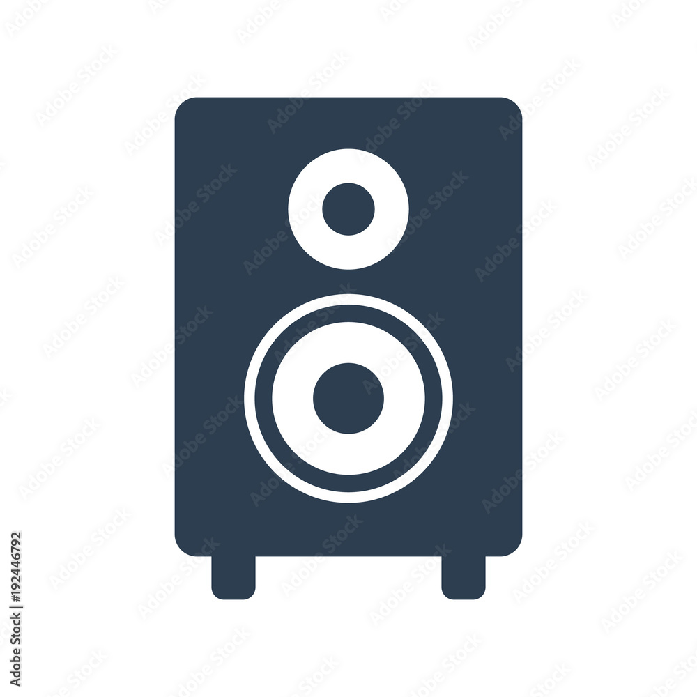 Audio speaker icon on white background. Audio speaker icon on white background.
