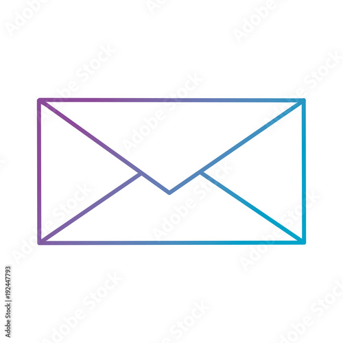 envelope mail isolated icon vector illustration design