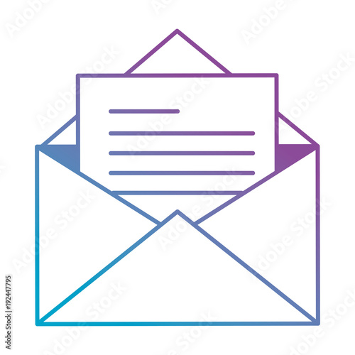 envelope mail isolated icon vector illustration design