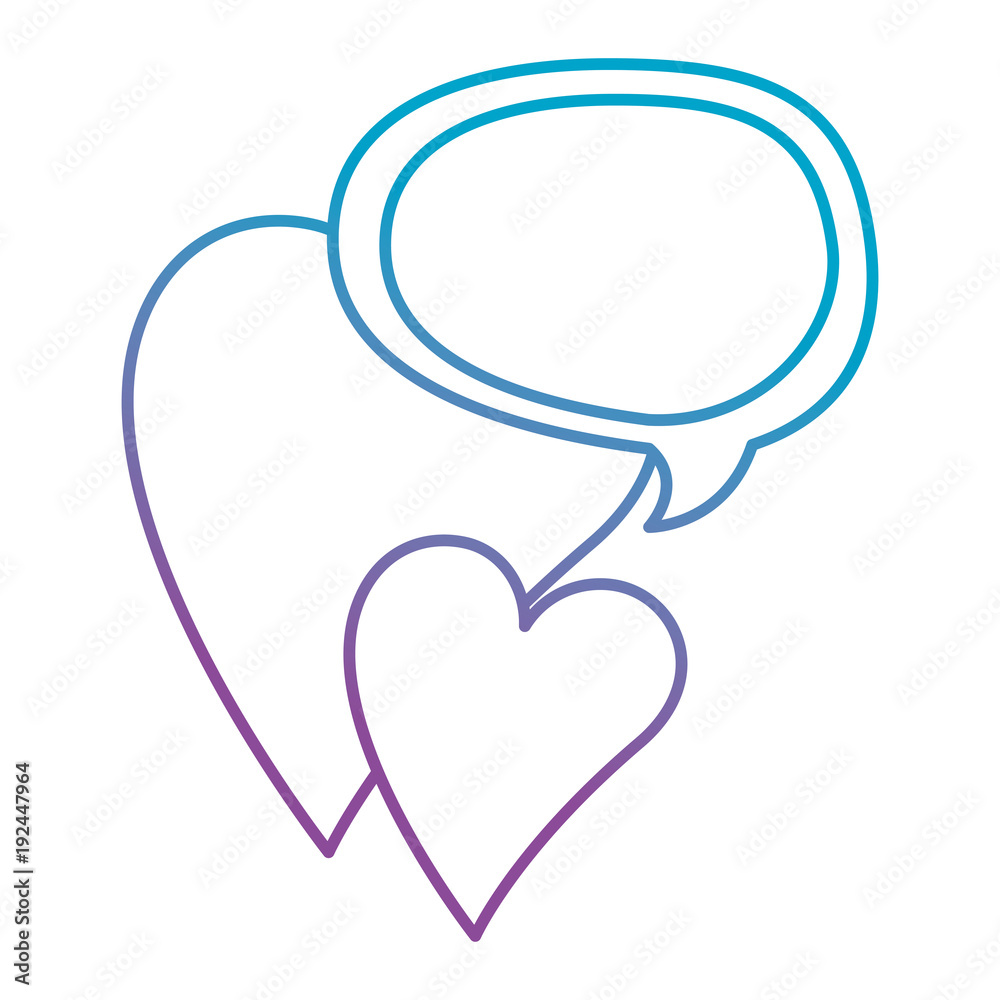 hearts love sticker art with speech bubble vector illustration design hearts love sticker art with speech bubble vector illustration design
