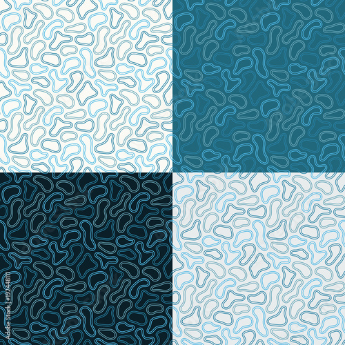Disordered seamless pattern. Randomly located spots. Abstract background.