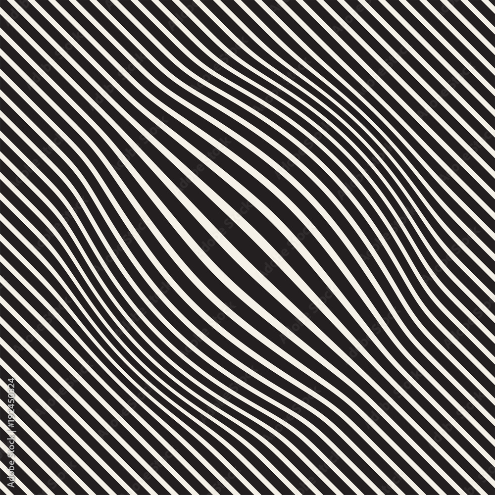 Halftone bloat effect optical illusion. Abstract geometric background design. Vector seamless black and white pattern. Halftone bloat effect optical illusion. Abstract geometric background design. Vector seamless black and white pattern.