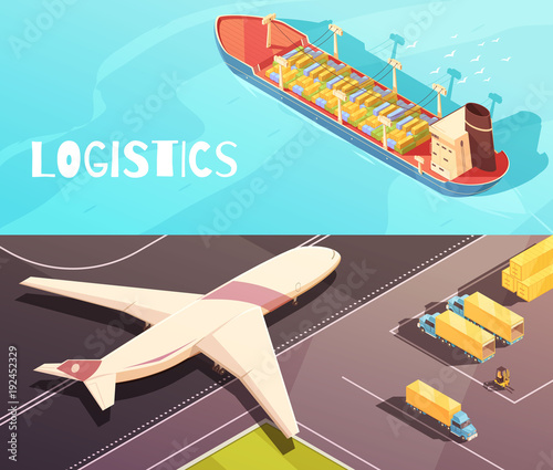 Cargo Vessel Banners Set