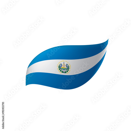 Salvador flag, vector illustration