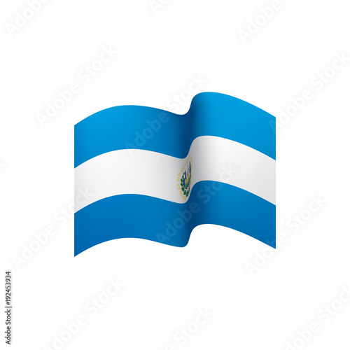 Salvador flag, vector illustration