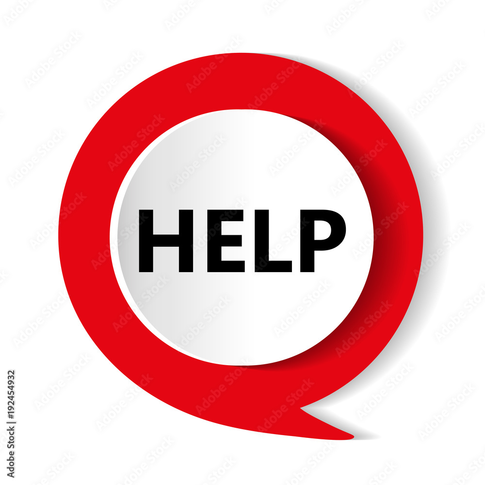 Red button. Help vector icon. Vector illustration. Red button. Help vector icon. Vector illustration.