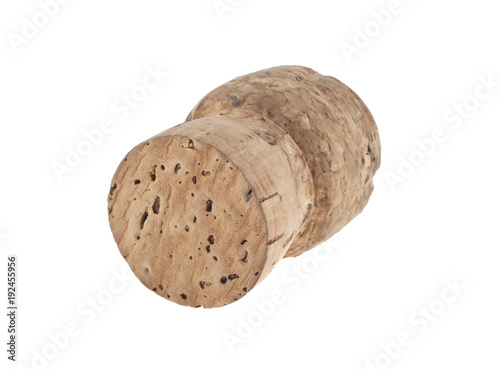 cork plug isolated on white background
