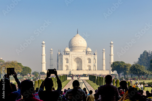 Fotografie Taj Mahal from main entrance, Agra, Uttar Pradesh, India