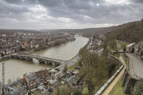 Cityscape of Namur view from the Historic Citadel of Namur, Wallonia region, Belgium © Suzi