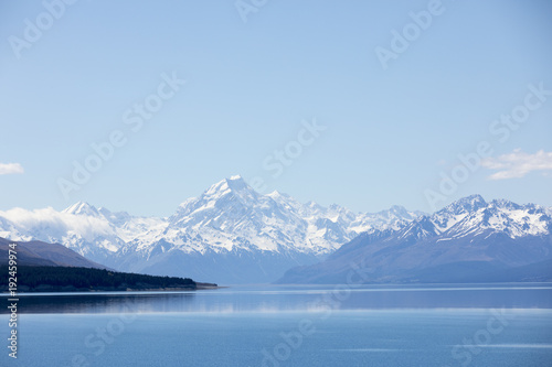 Lake Pukaki with Mt Cook in background, New Zealand