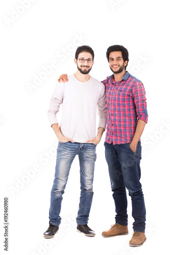 two friends standing