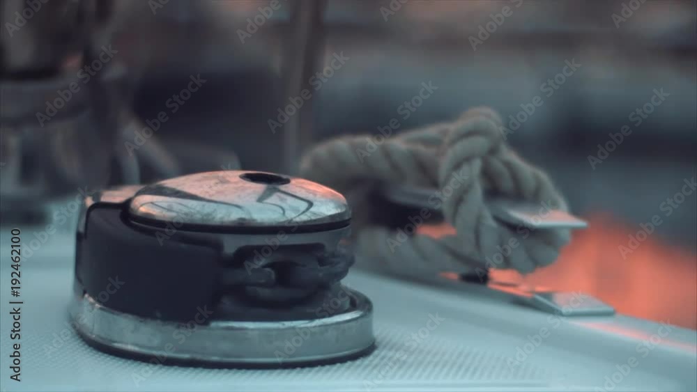 rope on a luxury yacht rope on a luxury yacht