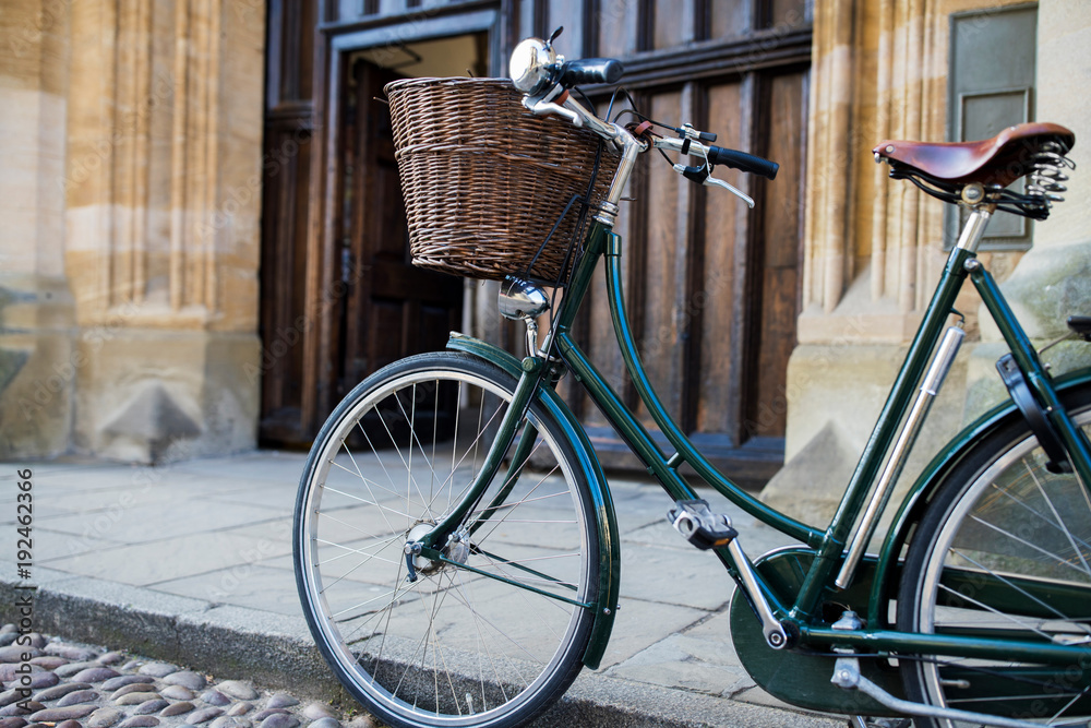 Bicycle Outside Oxford University College Building