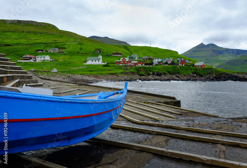 View of Elduv  k in the Faroe Islands