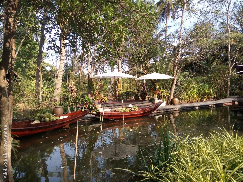 Obraz premium Floating Market, Bangkok, Thailand