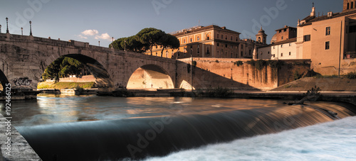 Ponte Cestio e fiume Tevere photo