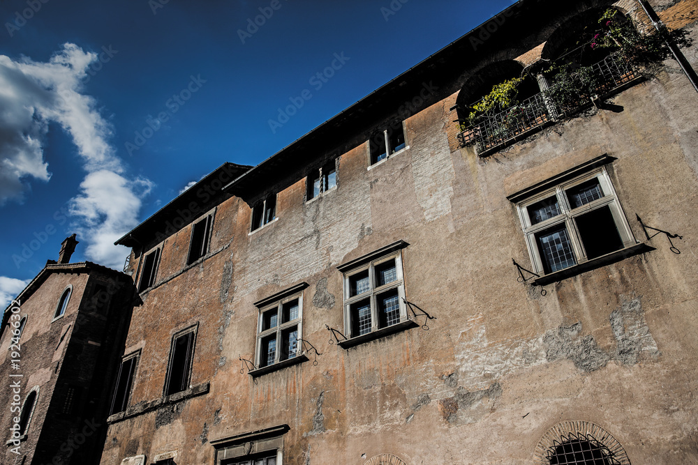 Centro storico di Trastevere, tipica casa romana