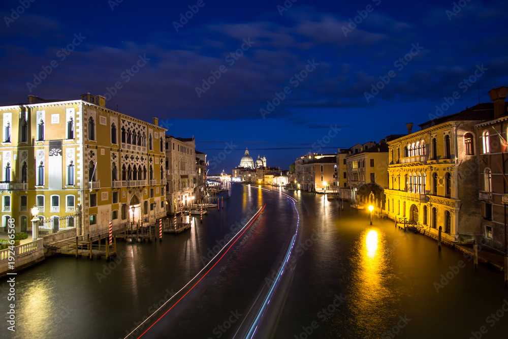 Canal Grande at night, Venice, Italy