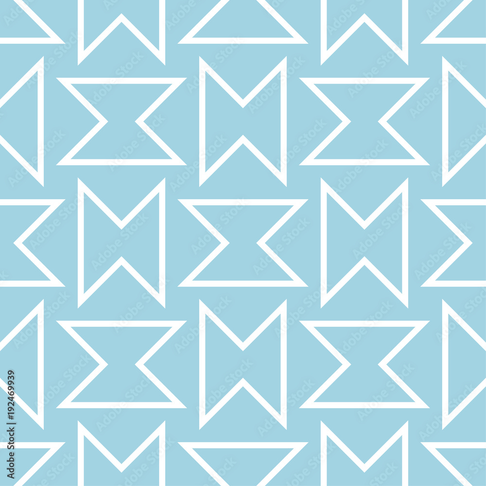 Navy blue geometric ornament. Seamless pattern Navy blue geometric ornament. Seamless pattern