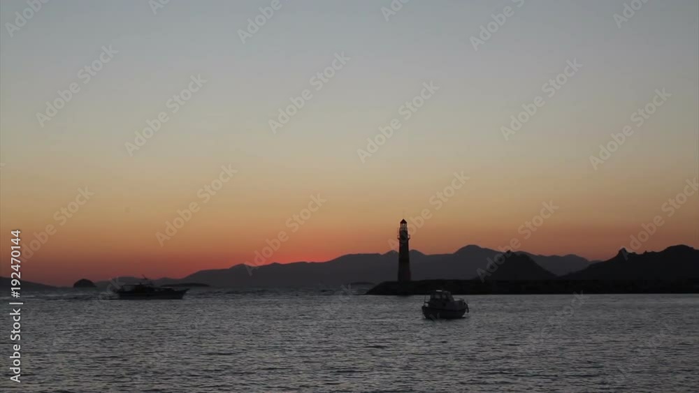 Seaside town of Turgutreis and spectacular sunsets Seaside town of Turgutreis and spectacular sunsets