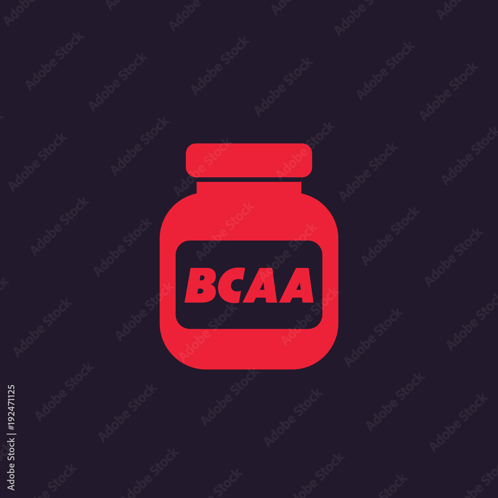 Obraz premium bcaa, amino vector icon