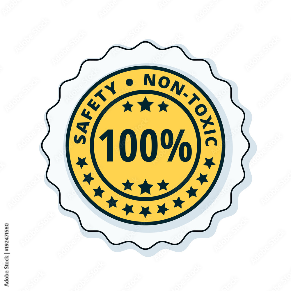 Non-Toxic Safety Guarantee illustration Non-Toxic Safety Guarantee illustration