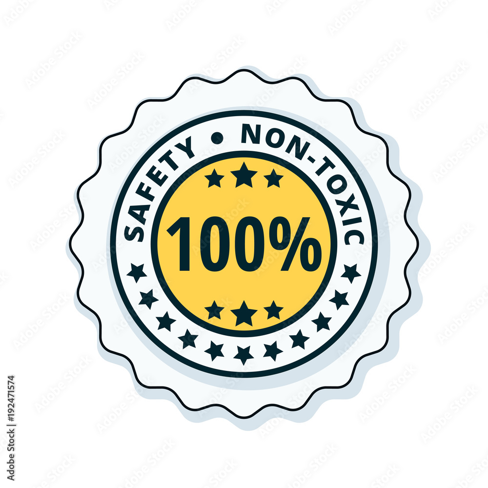 Non-Toxic Safety Guarantee illustration Non-Toxic Safety Guarantee illustration