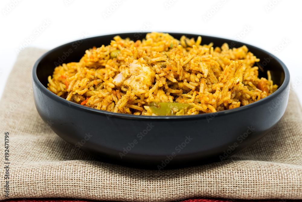 Tasty Indian food basmati rice on a plate Tasty Indian food basmati rice on a plate