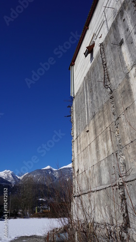 Schwaz, Tirol, Österreich, Industrie Ruine stillgelegtes Bergwerk photo
