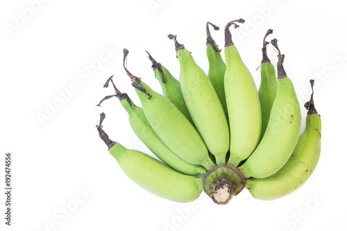 Banana thai on white background.