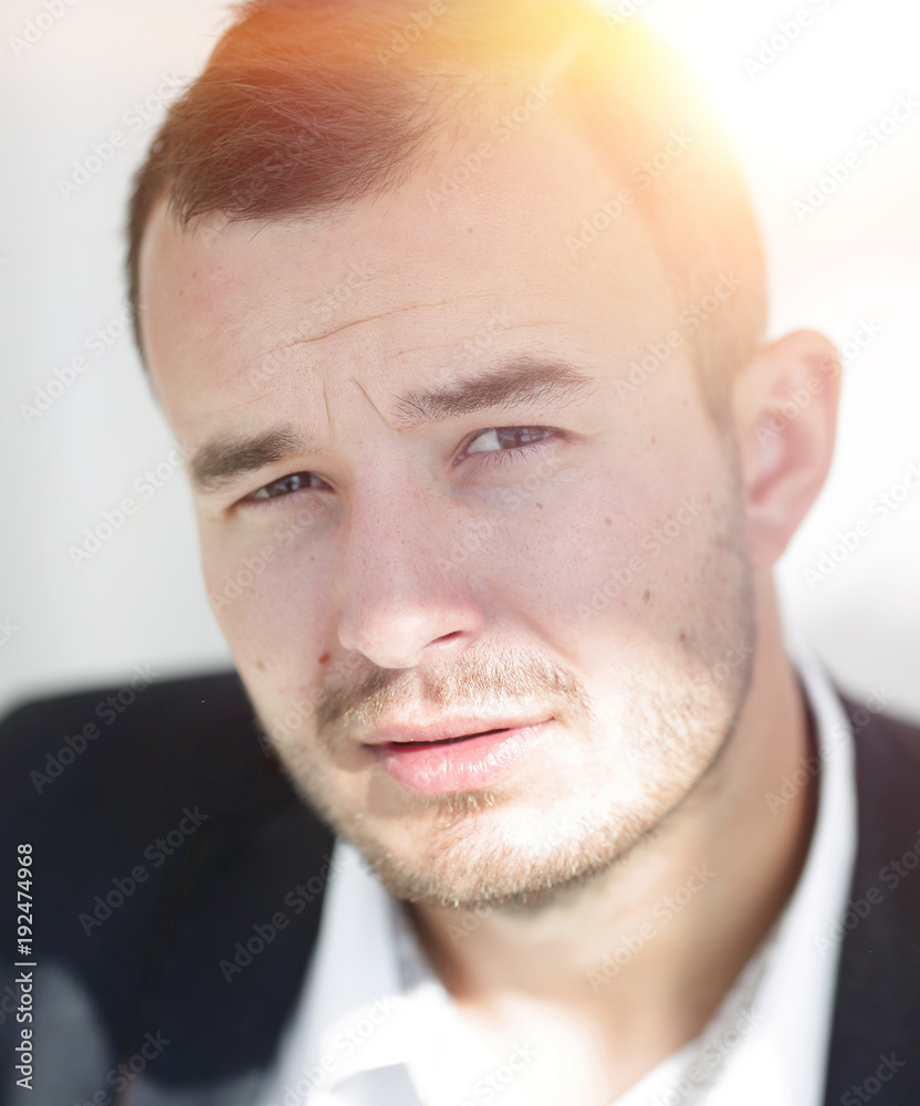 closeup.portrait of modern business man. closeup.portrait of modern business man.