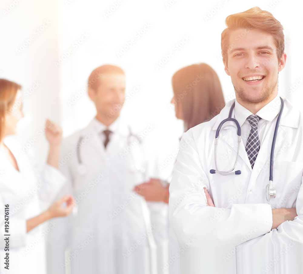 doctor therapist on the background of the office doctor therapist on the background of the office