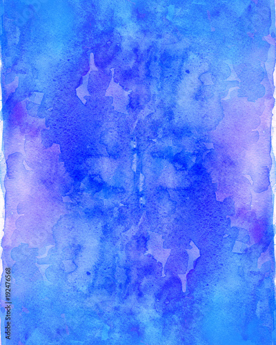 Watercolor blue background ...