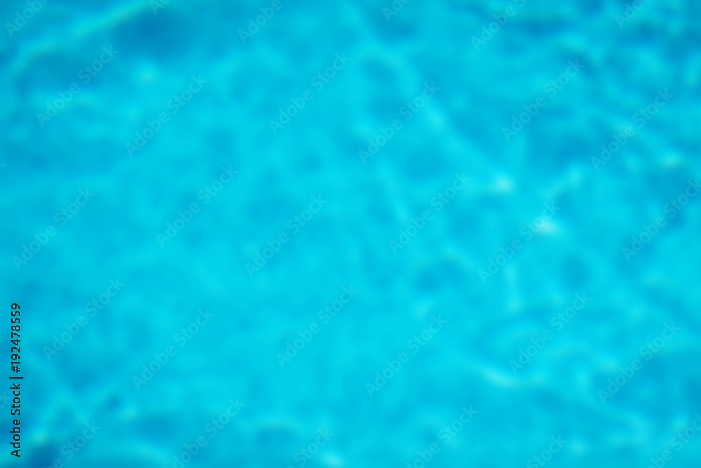 the texture of the water in the pool blue color blurred image