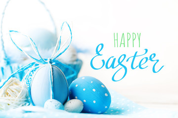 Happy Easter. Congratulatory easter background.