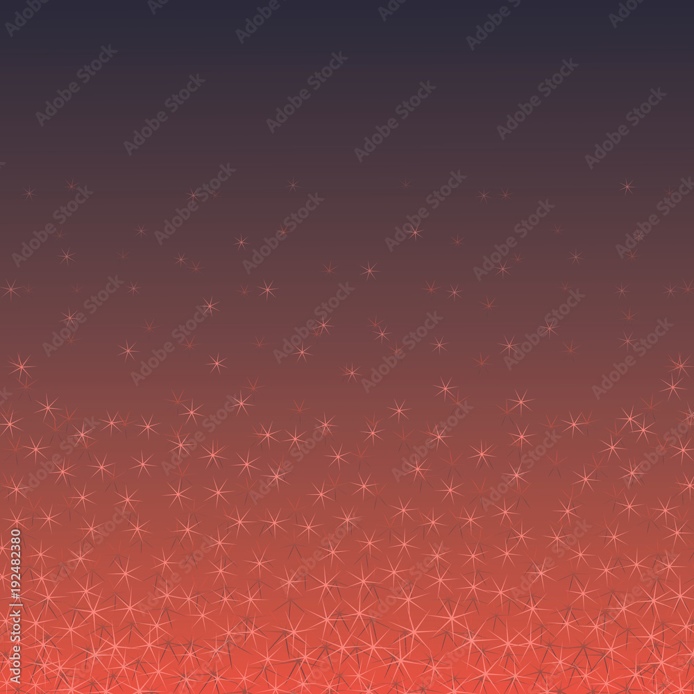 Obraz premium Sparse spines on a reddish black gradient