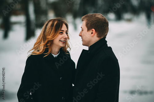 Winter LoveStory in Valentine's day photo