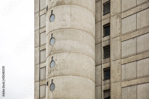 Urban concrete building