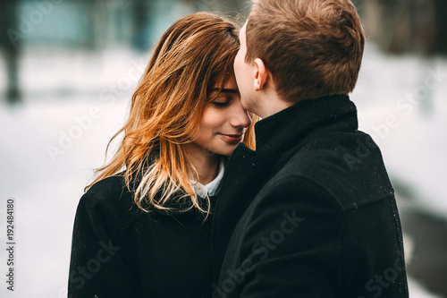 Winter LoveStory in Valentine's day photo
