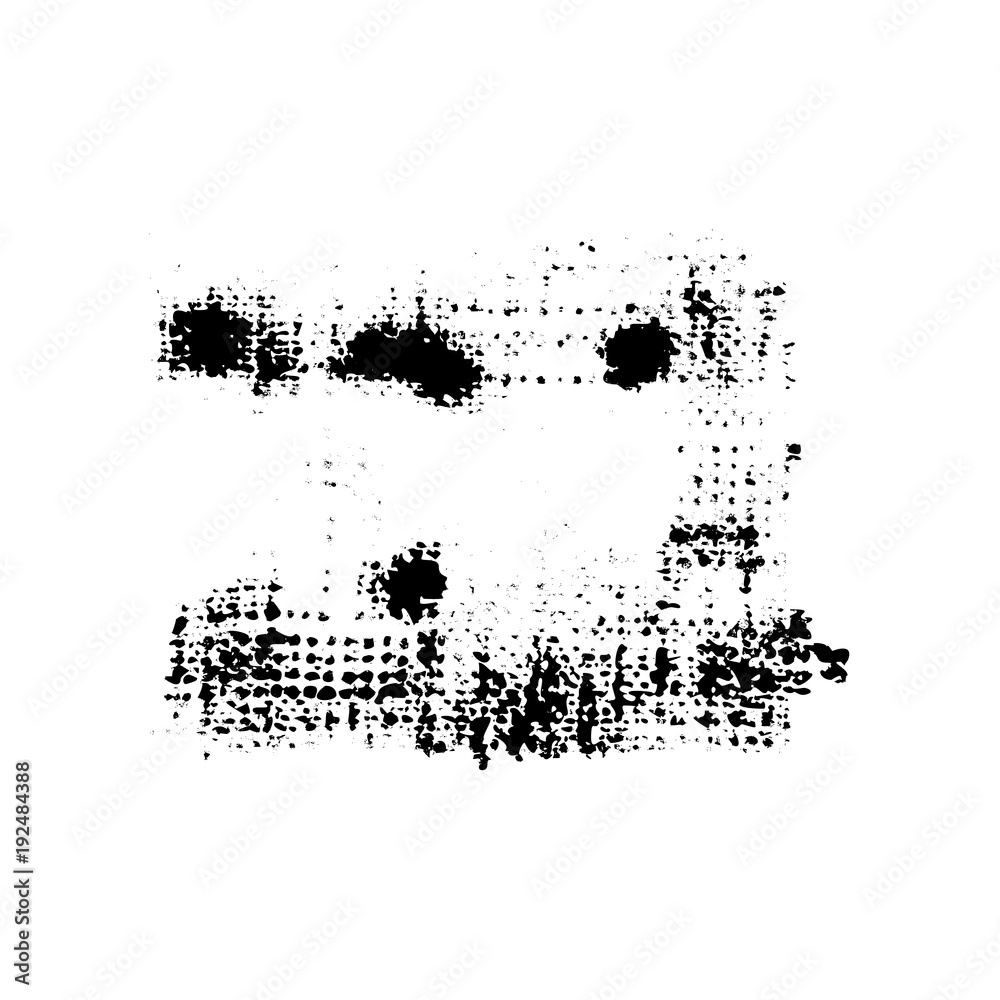 Obraz premium Black and White Grunge Dust Messy Background. Easy To Create Abstract Vintage, Dotted, Scratched Effect With Grain And Noise. Aged Design Element. 