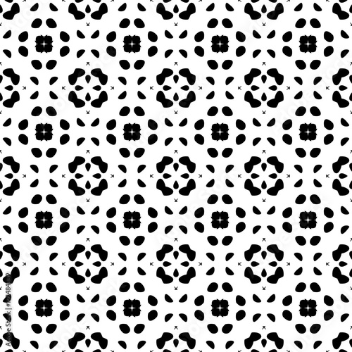 Black and White Seamless Grunge Dust Messy Pattern. Easy To Create Abstract Vintage  Dotted  Scratched Effect With Grain And Noise. Aged Design Element.