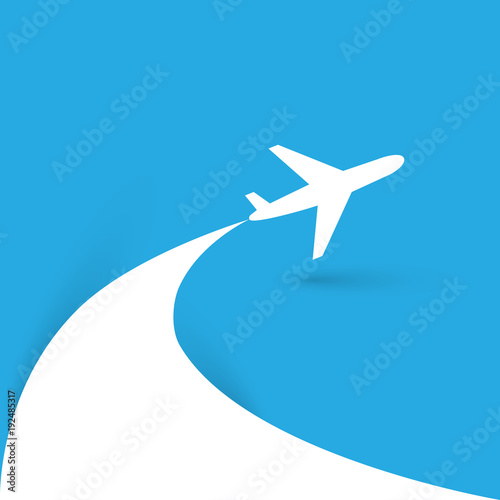 Travel around the World Plane icon.