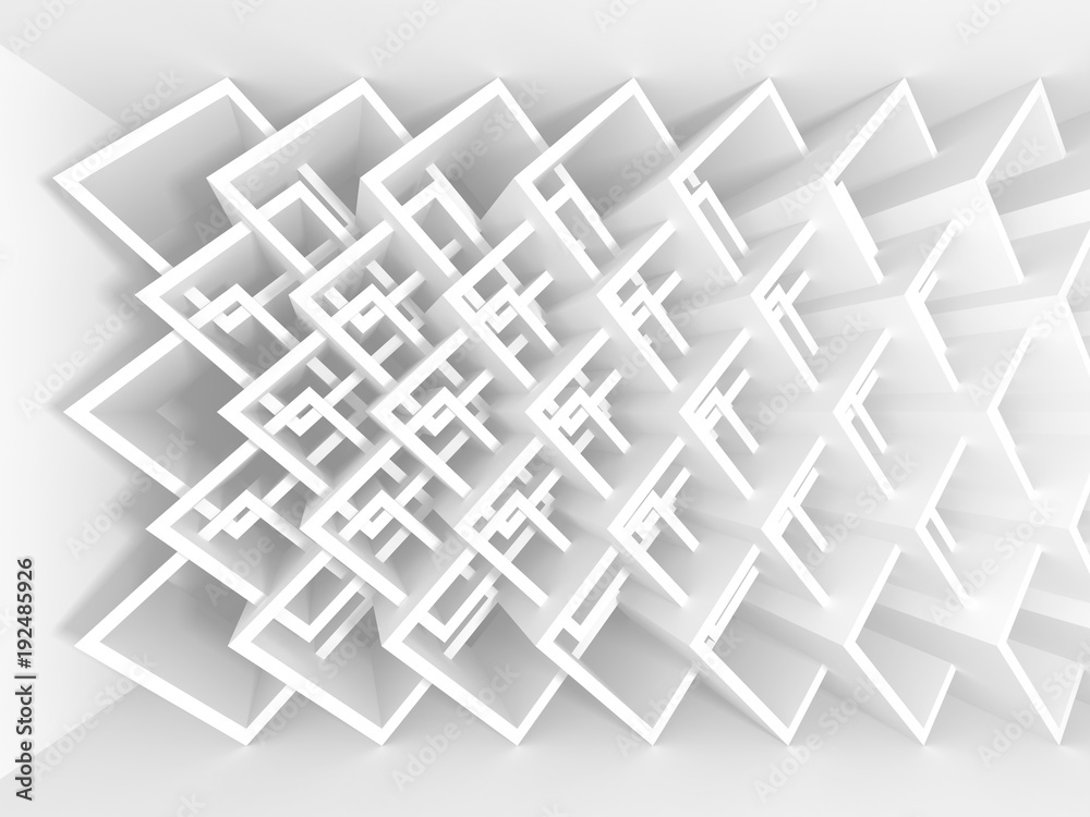 Abstract Modern White Architecture Background Abstract Modern White Architecture Background