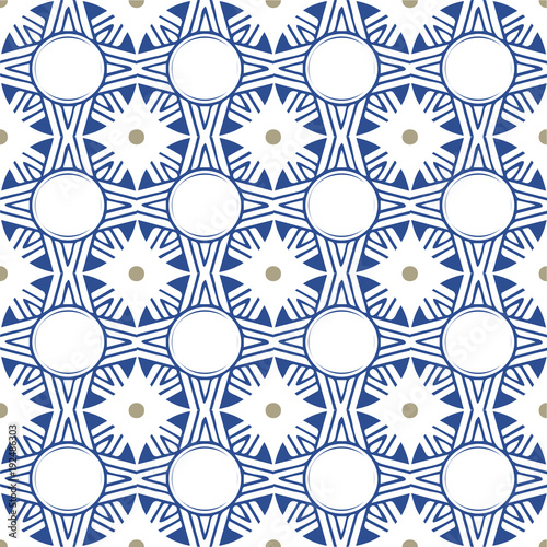 Vector seamless pattern: oriental ethnic ornate imitation. Great as ornate patchwork, ceramic or cover template, cloth backdrop textile print.