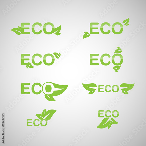 Ecology icon set. Eco-icons..