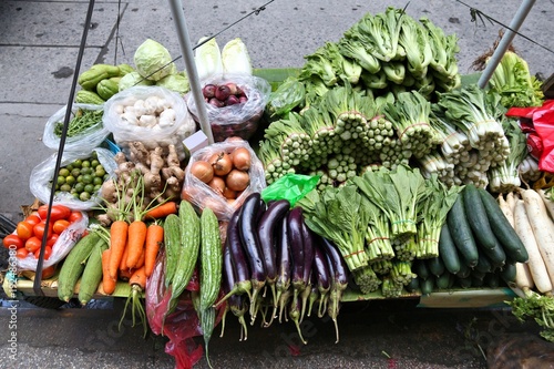 Vegetable market stand in Manila, Philippines
