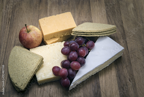 1970's look cheese and crackers