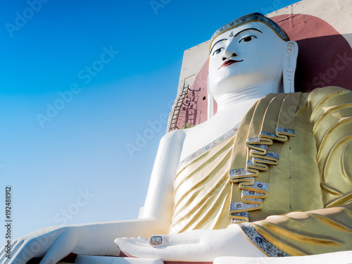 Kyaik Pun Paya in Bago, Pagoda of four Buddha Statue, Myanmar photo