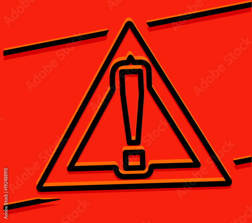 attention danger triangle de sécurité
