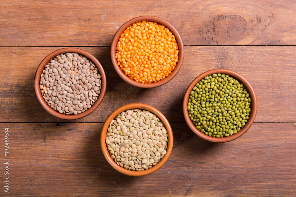 Mix of colorful lentil Mix of colorful lentil